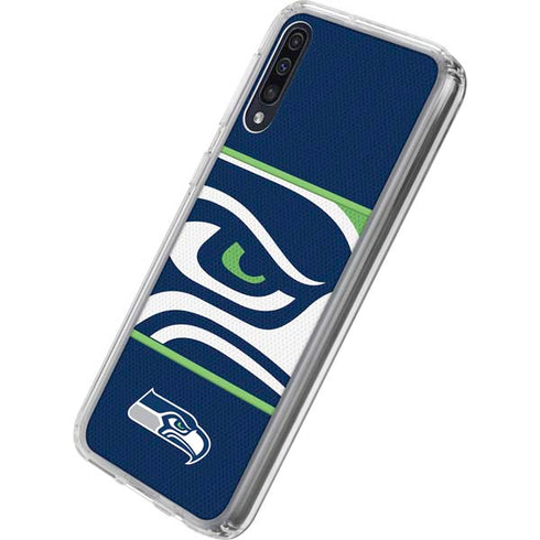 NFL Seattle Seahawks Zone Block Galaxy A50 Clear Case